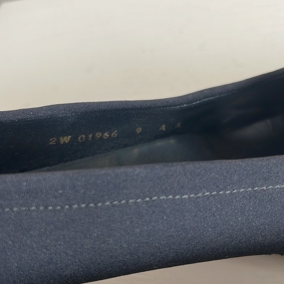 Vintage 90's Stuart Weitzman Chunky Heels With Y2K Flairlo Micro Stretch Size 9 - Picture 9 of 10